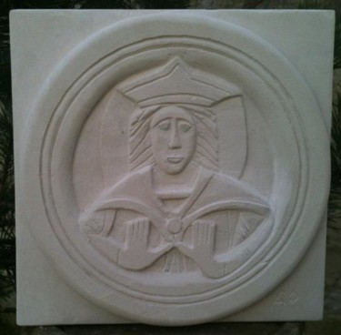 Bas relief St Jacques de Compostel